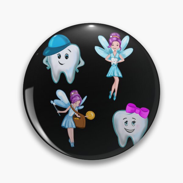 Item preview, brush your teeth and the tooth fairy will come - seamless pattern designed and sold by AspectArtWorks.