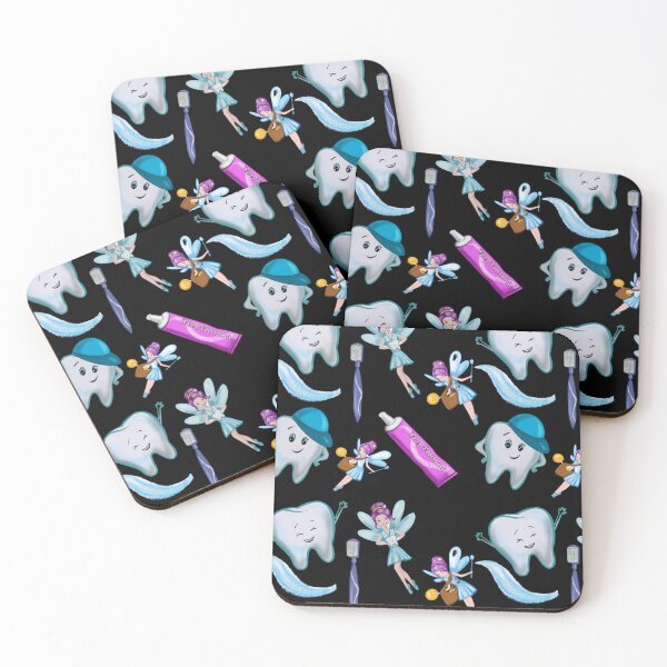 Item preview, brush your teeth and the tooth fairy will come - seamless pattern designed and sold by AspectArtWorks.