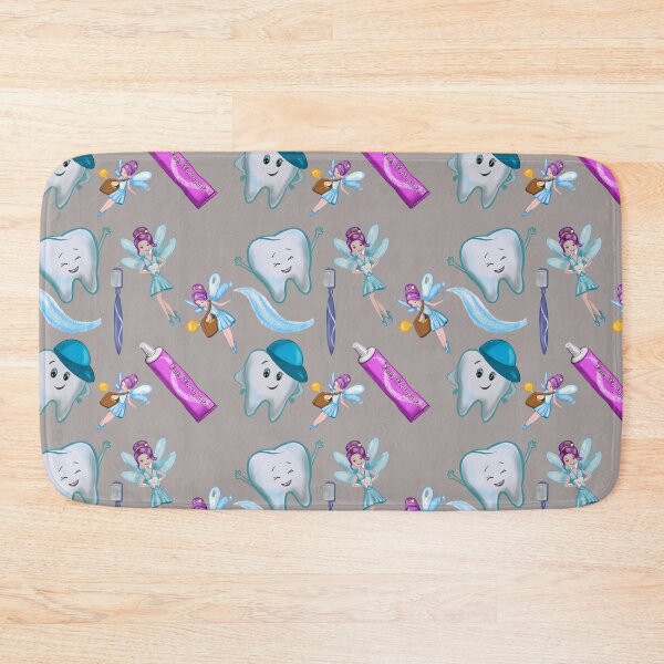 Item preview, brush your teeth and the tooth fairy will come - seamless pattern designed and sold by AspectArtWorks.