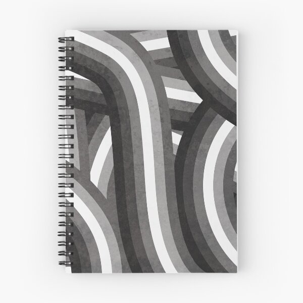 Item preview, Black White and Gray Rainbow Stripes Pattern designed and sold by itsjensworld.