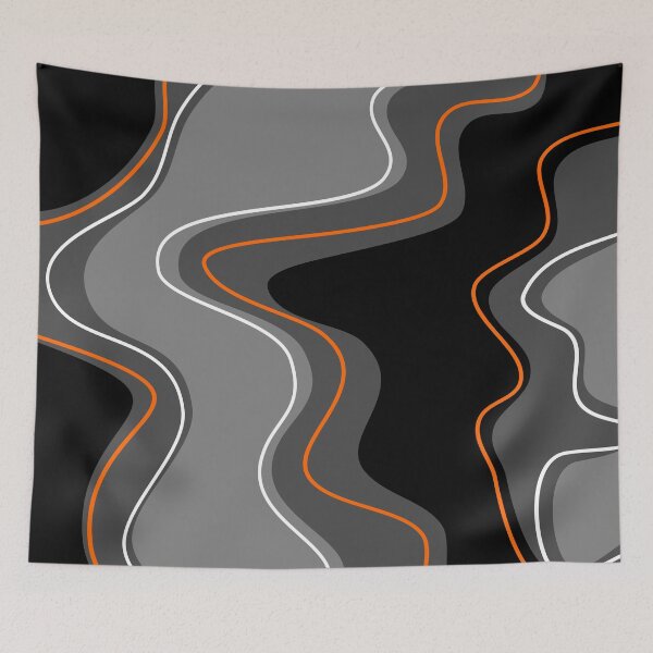 Item preview, Black and Orange Water Print designed and sold by Arianna Khalil.