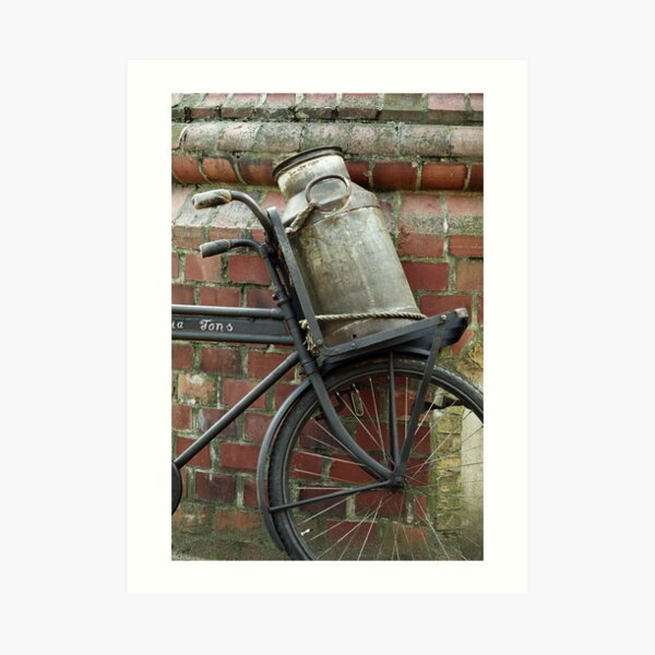 At the dairy factory Art Print