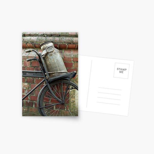At the dairy factory Postcard
