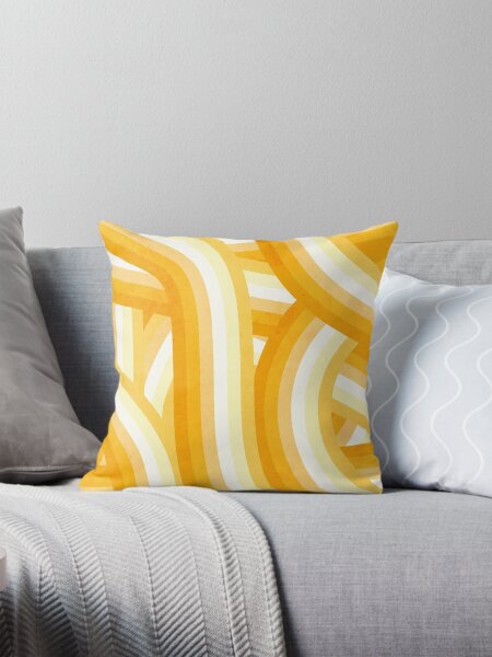 Item preview, Mellow Yellow and Orange 70’s Style Rainbow Stripes designed and sold by itsjensworld.