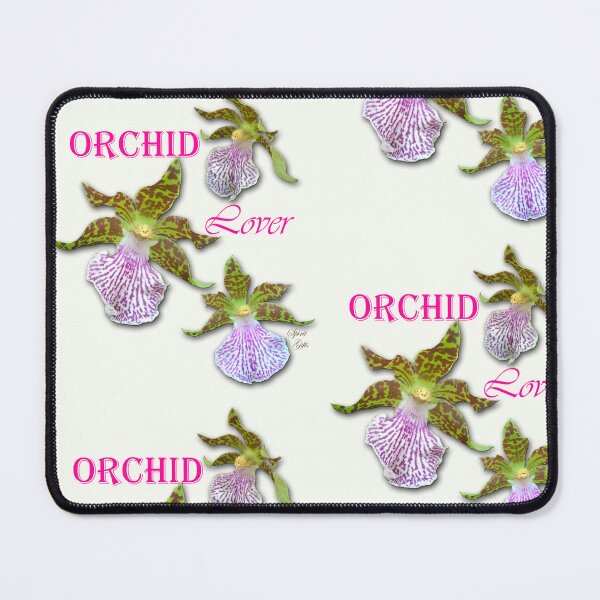Item preview, Orchid Lover Green Purple Tiger Orchids Ivory designed and sold by SpiritGifts.
