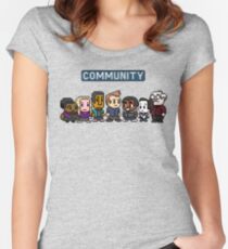 Community - 8Bit Women's Fitted Scoop T-Shirt