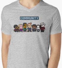 Community - 8Bit Men's V-Neck T-Shirt