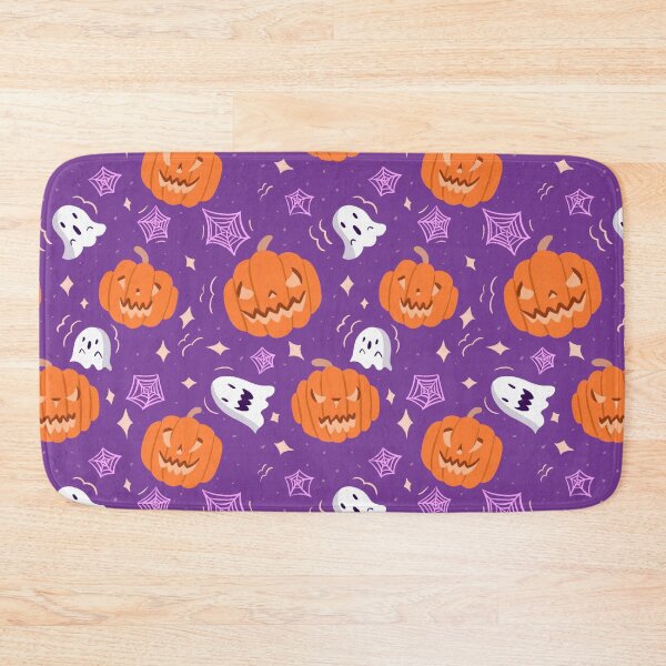 Item preview, Halloween pattern/pumpkin/ghost/spider web designed and sold by simonlidesign.