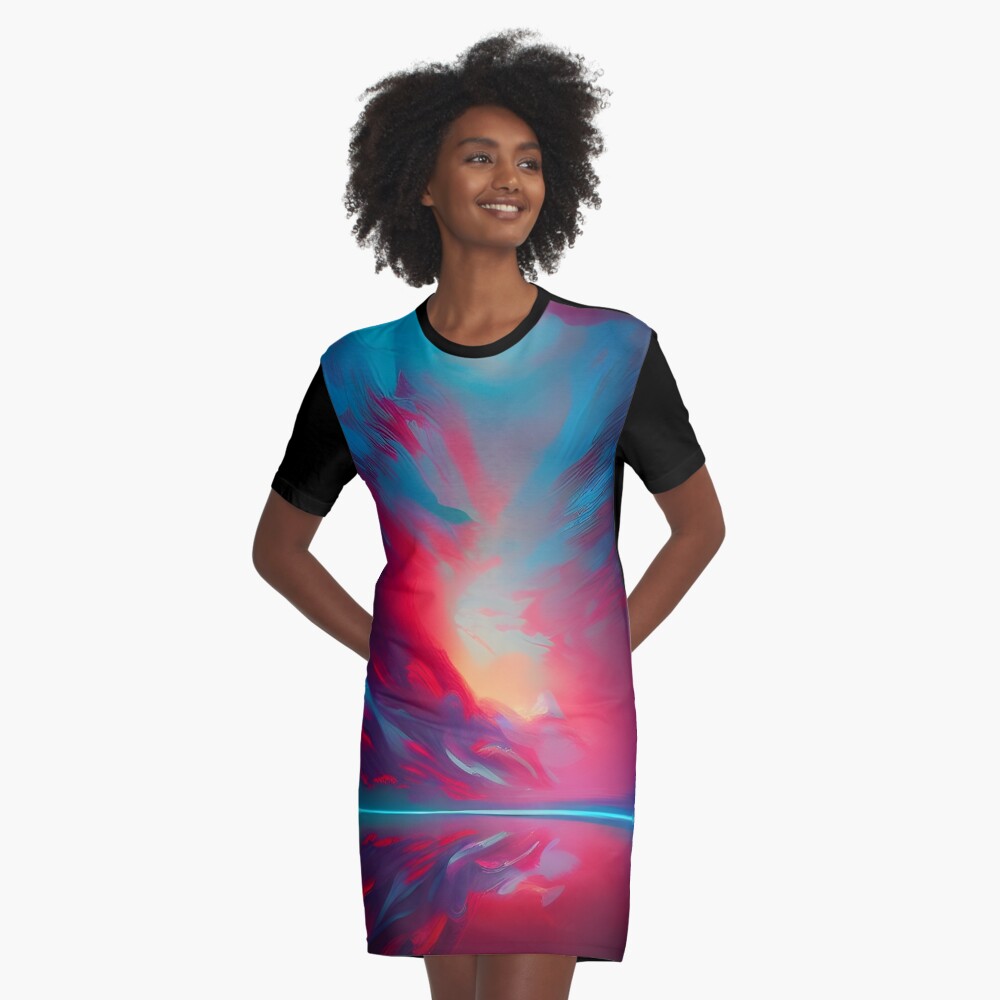 Item preview, Graphic T-Shirt Dress designed and sold by Nylaria.