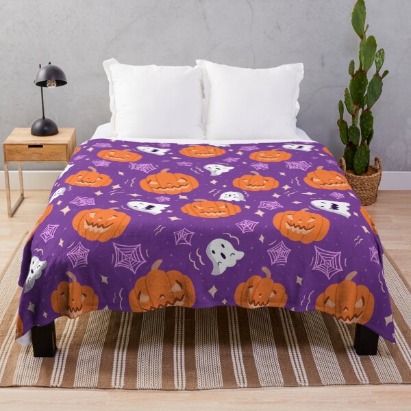 Item preview, Halloween pattern/pumpkin/ghost/spider web designed and sold by simonlidesign.
