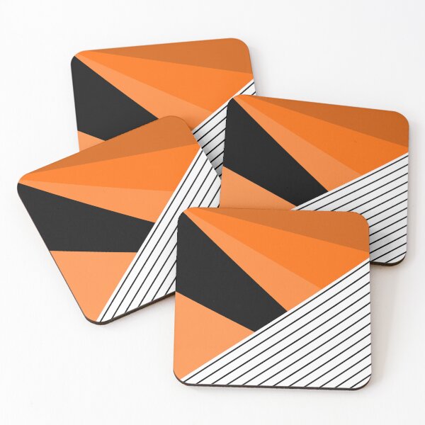 Artikelvorschau, Orange Geometric Pattern with Stripes entworfen und verkauft von Arianna Khalil.