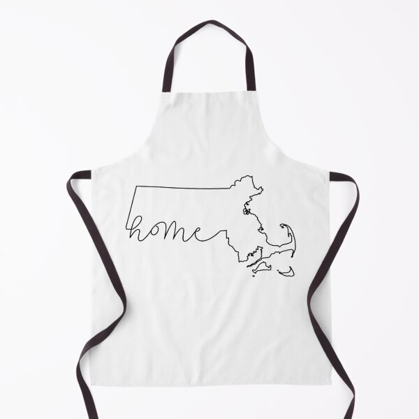 Item preview, Massachusetts Home State Outline Map Black and White designed and sold by clothesy7.