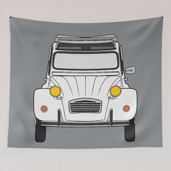 Item preview, Citroen 2CV white color designed and sold by EdimDesign.
