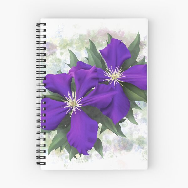Item preview, Clematis morada designed and sold by Spennig Aisling Art.