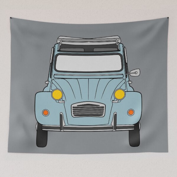 Item preview, Citroen 2CV baby blue color designed and sold by EdimDesign.