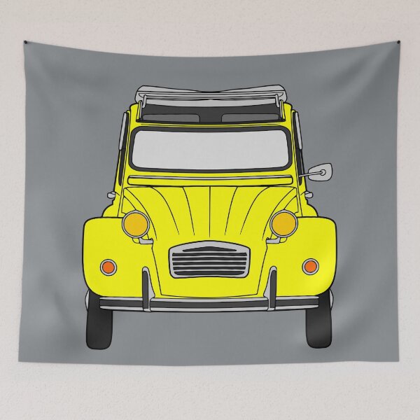 Item preview, Citroen 2CV yellow color designed and sold by EdimDesign.