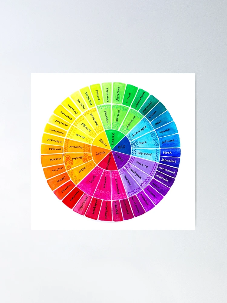 Emotion color wheel for the tough ones