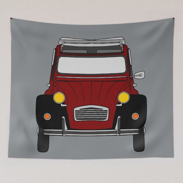 Item preview, Citroen 2CV burgundy black color designed and sold by EdimDesign.