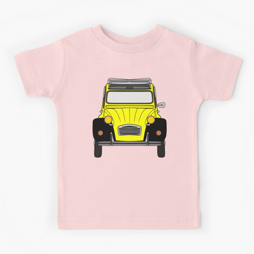 Citroen 2CV yellow black color Kids T-Shirt for Sale by EdimDesign