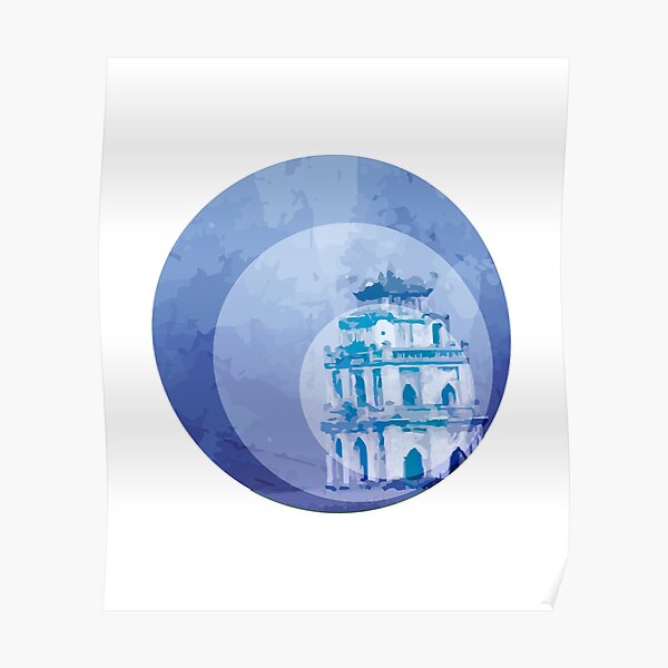 Vietnam Hoan Kiem Lake Hanoi Capital Poster
