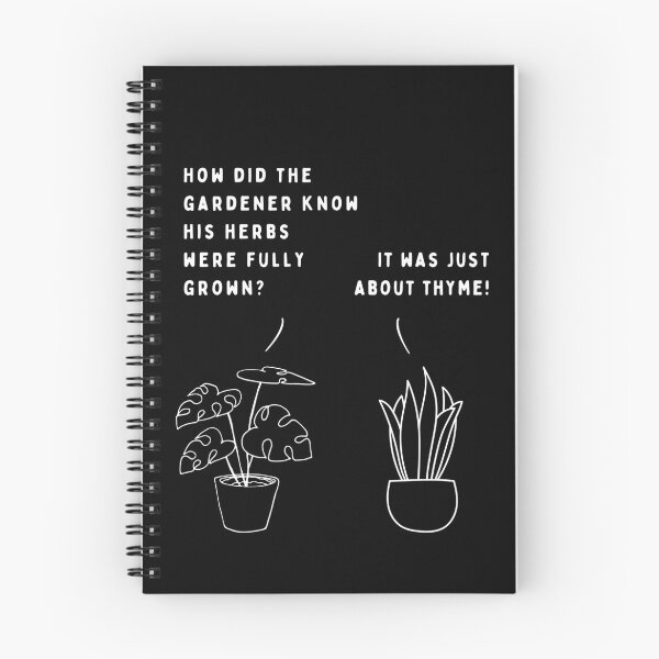 Item preview, Plant joke - How did the gardener know his herbs were fully grown? designed and sold by ani-eni.