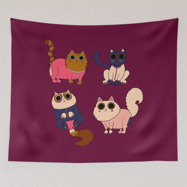 Item preview, Cats in Pajamas - Modern Fall Palette & Jam designed and sold by EcoElsa.