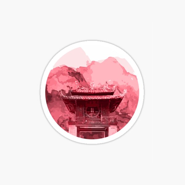 Vietnam Quoc Tu Giam Temple Hanoi capital Sticker