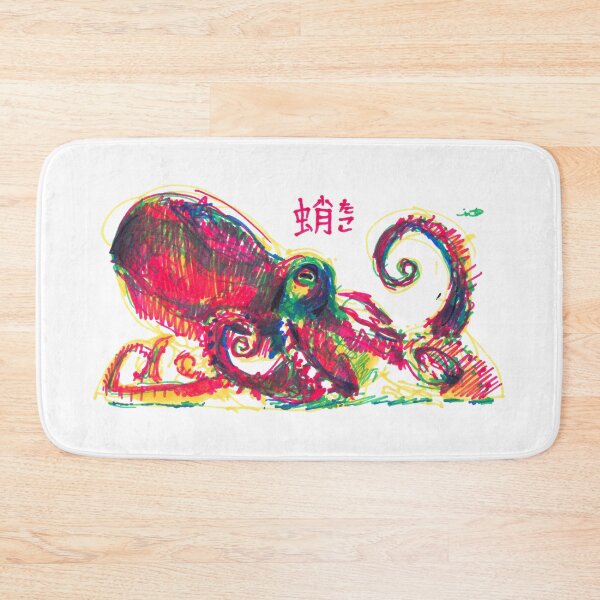 Item preview, Octopus Tako Primary Colours Marker Sketch designed and sold by TomuAri.