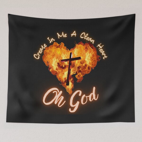 Item preview, Create in Me a Clean Heart designed and sold by Tripp Art Studio.