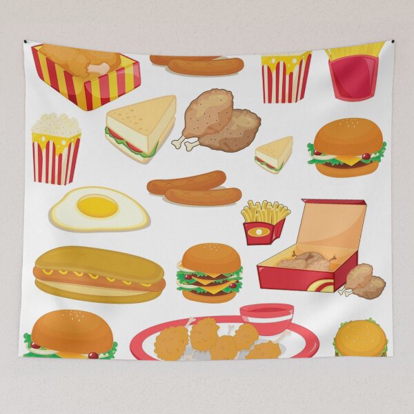 Item preview, Junk food Fast food, food burger material designed and sold by BlackDiamond96.
