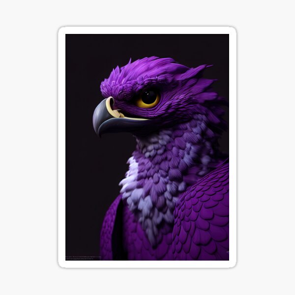 Aperçu de l'œuvre Griffon violet – Midjourney créée et vendue par AI1artist.