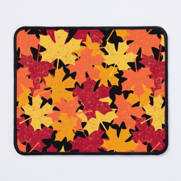 Item preview, Autumn Fall Maple Leaf Pattern Black designed and sold by Julie Erin Designs.