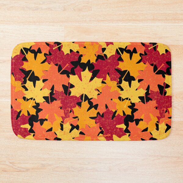 Item preview, Autumn Fall Maple Leaf Pattern Black designed and sold by Julie Erin Designs.