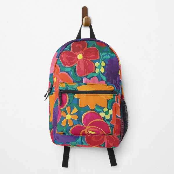 Item preview, Mexican flower market oaxaca colorful bouquet embroidery boho chic print poster designed and sold by T-Mex.