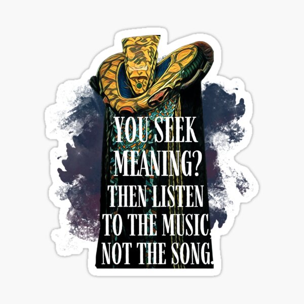 Item preview, Listen to the music, not the song - Black - B5 Sci-Fi designed and sold by Fenay Designs.