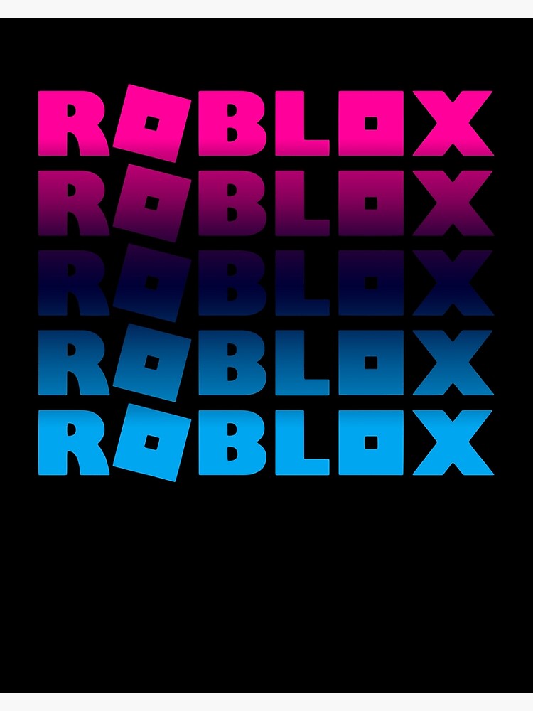 Neon Blue Roblox Logo