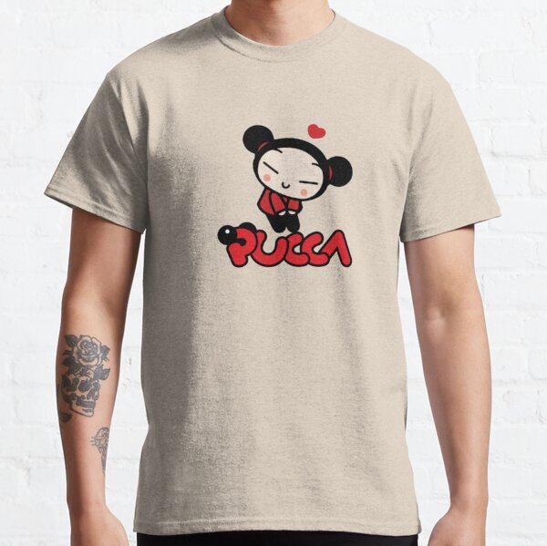 Pucca Love Garu Cute Korean Cartoon Show Kawaii Mens/Unisex T-Shirt Print  Shirts