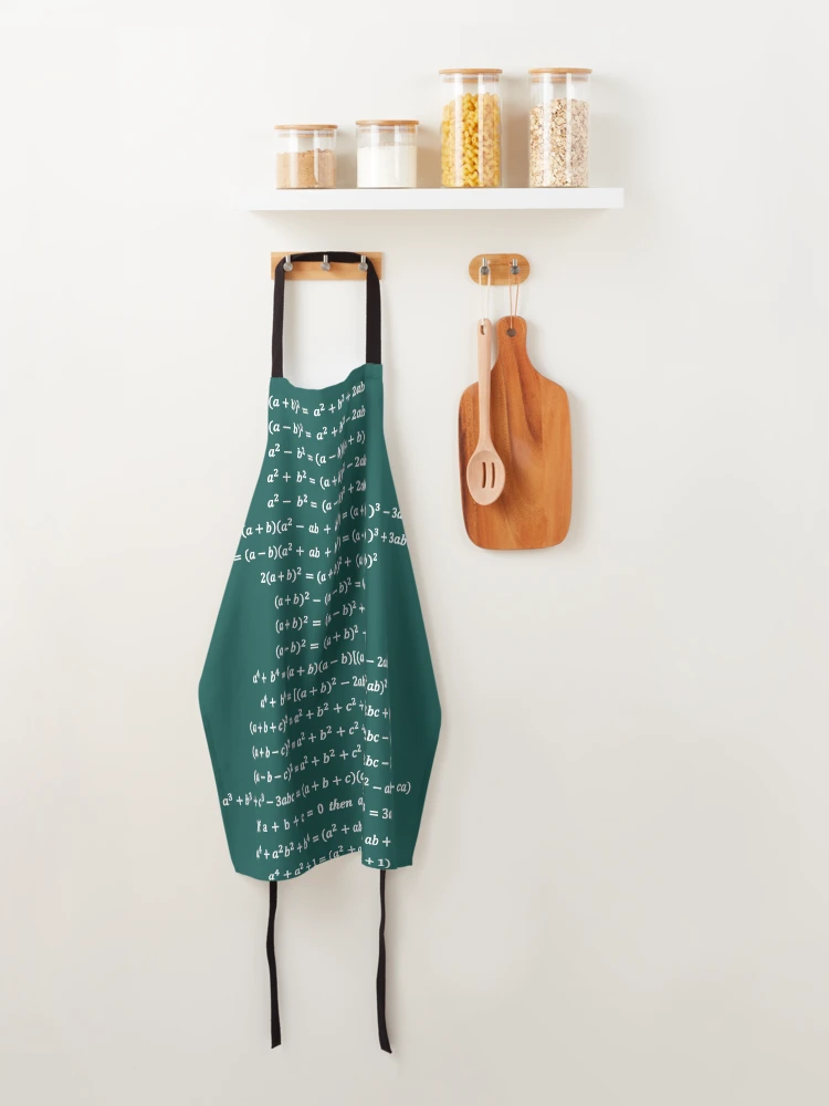 Thumbnail 4 of 6, Apron, Algebraic Formulas designed and sold by ScienceCorner.
