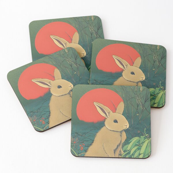 Item preview, Vintage American Mini Rex Bunny Loves Nature Habitat designed and sold by wigobun.
