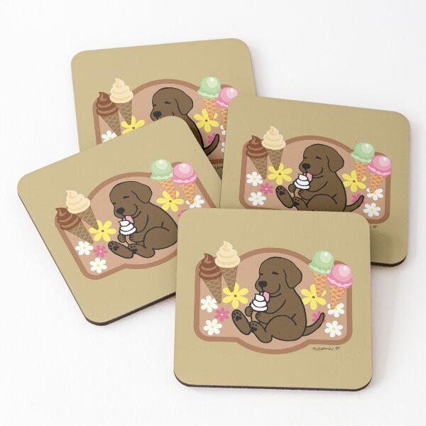 Item preview, Chocolate Labrador Ice Cream Shop designed and sold by HappyLabradors.