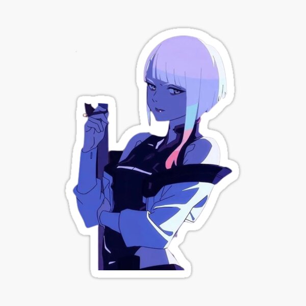 Lucy and David V2 Cyberpunk Edgerunners Weatherproof Anime Sticker