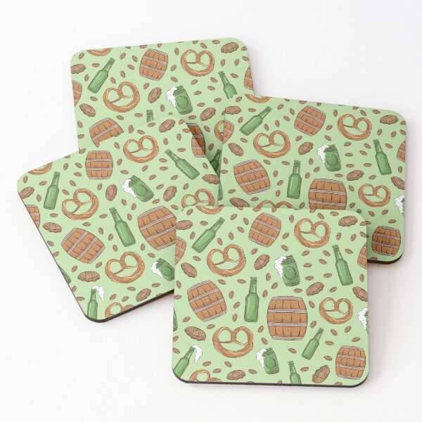 Item preview, Pretzels and Beer Oktoberfest Pattern (Key Lime) designed and sold by Geo De la Cruz.