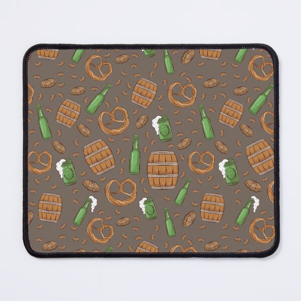 Item preview, Pretzels and Beer Oktoberfest Pattern (Chocolate) designed and sold by Geo De la Cruz.