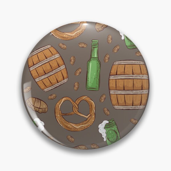 Item preview, Pretzels and Beer Oktoberfest Pattern (Chocolate) designed and sold by Geo De la Cruz.
