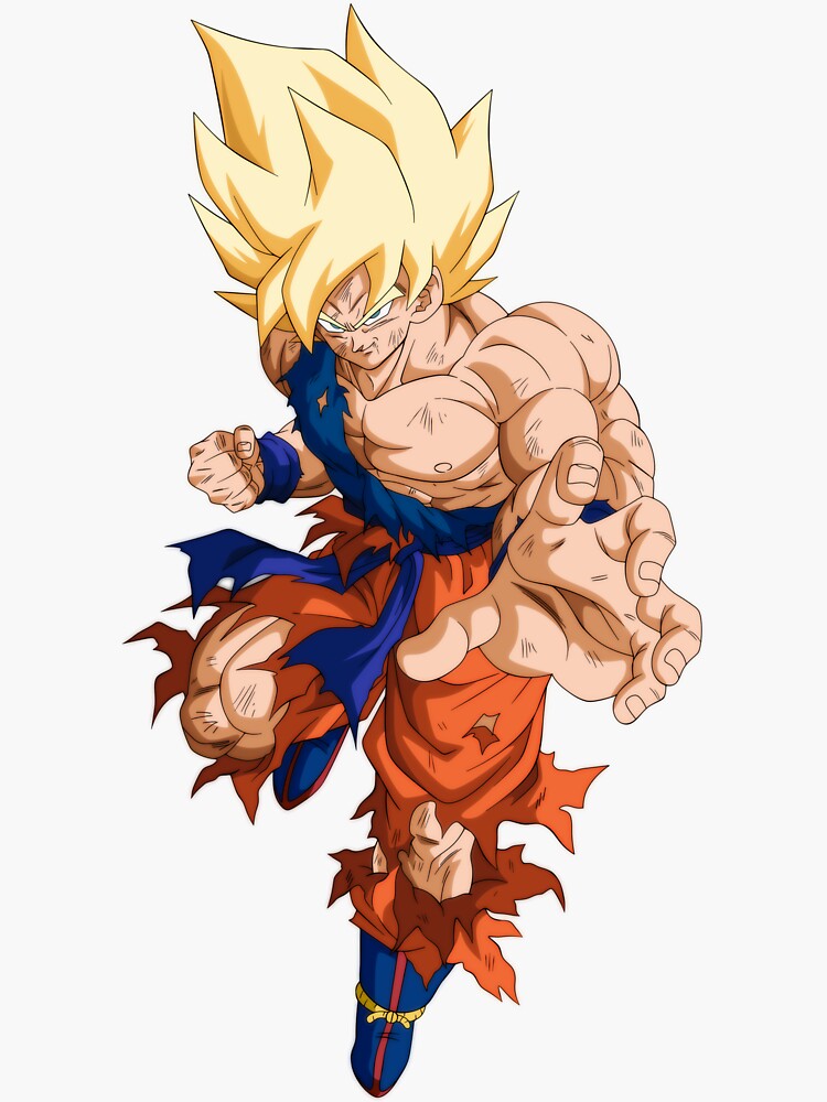 Goku SSJ 2 Sticker by Dankelys