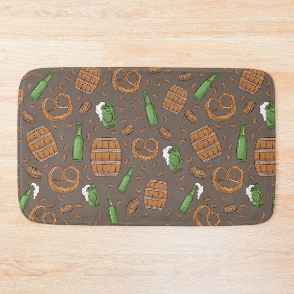 Item preview, Pretzels and Beer Oktoberfest Pattern (Chocolate) designed and sold by Geo De la Cruz.