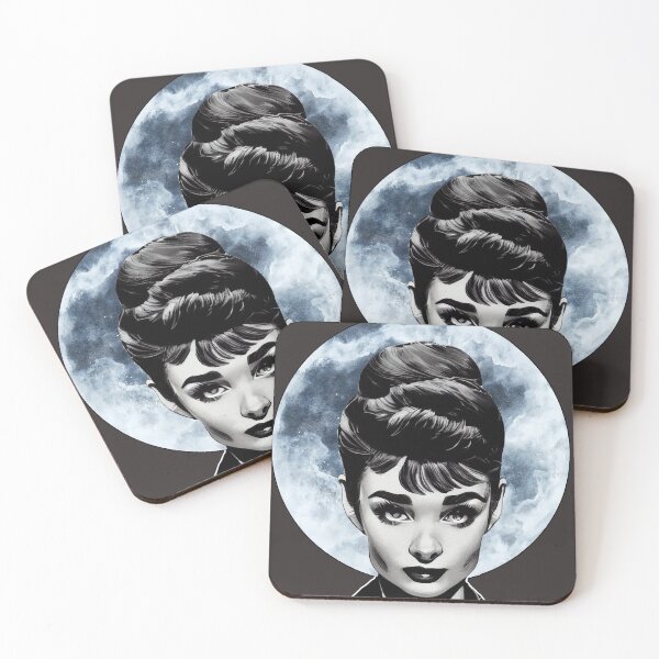 Item preview, The Moon & Audrey Hepburn designed and sold by NuminousYes.