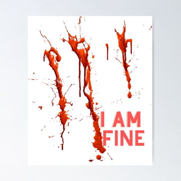 Im Fine Sad Anime Boy' Poster, picture, metal print, paint by AestheticAlex