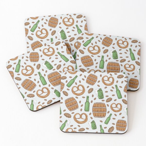 Item preview, Pretzels and Beer Oktoberfest Pattern (Bone) designed and sold by Geo De la Cruz.
