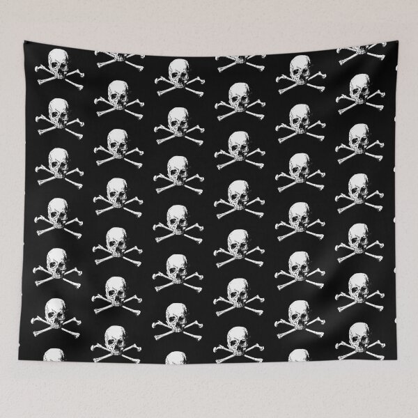 Item preview, Skull and Crossbones pattern designed and sold by SkyAfterDusk.